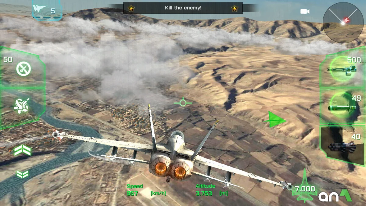 Ace Fighter Mod Apk gameplay screenshot 1