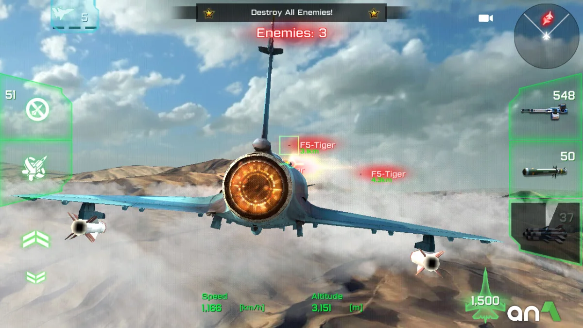 Ace Fighter Mod Apk gameplay screenshot 3