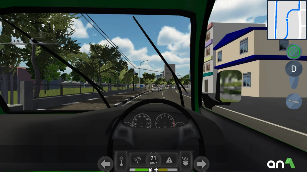Angkot d Game Mod Apk gameplay screenshot 2