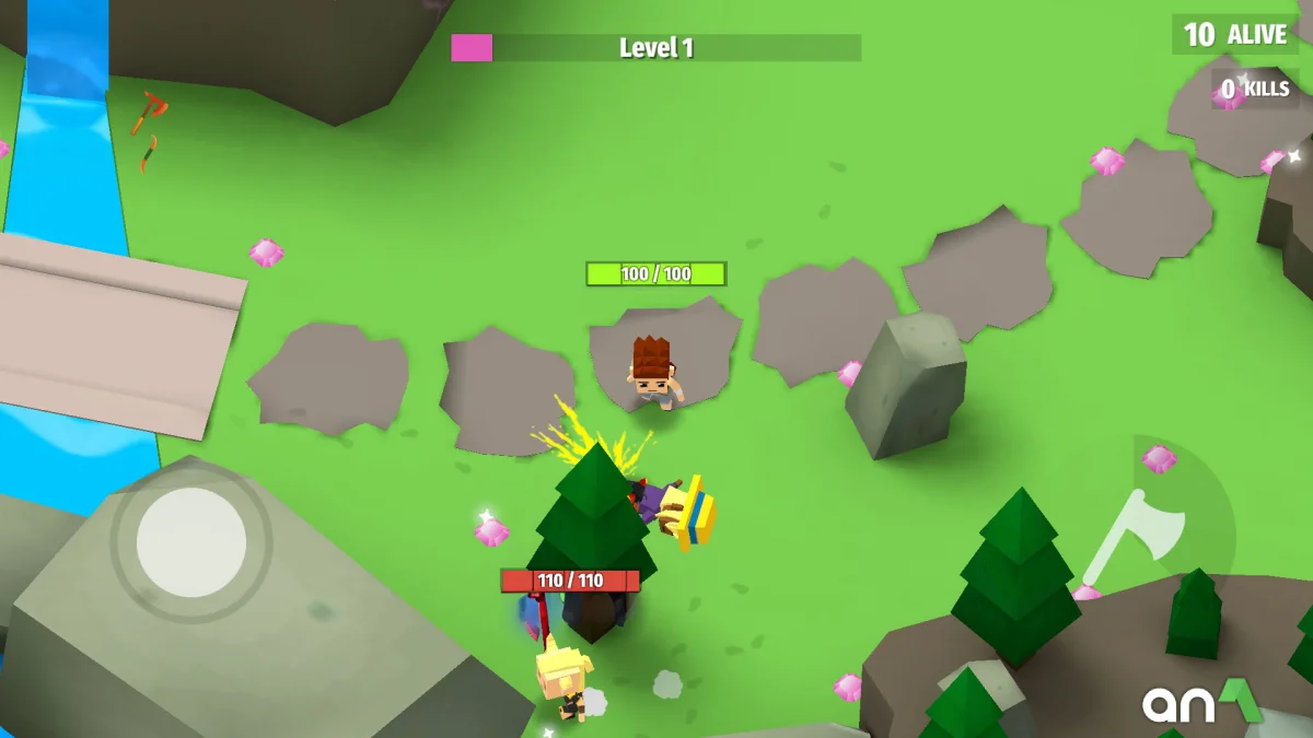 AXES.io Mod Apk gameplay screenshot 3