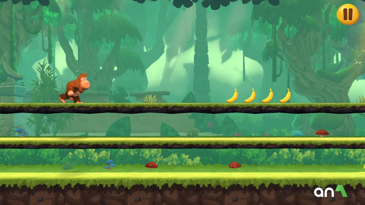 Banana Kong 2 Mod Apk gameplay screenshot 2