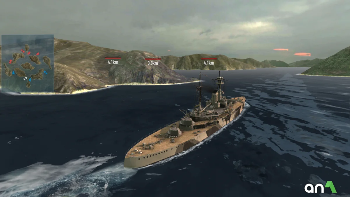 Battle of Warships Mod Apk gameplay screenshot 1