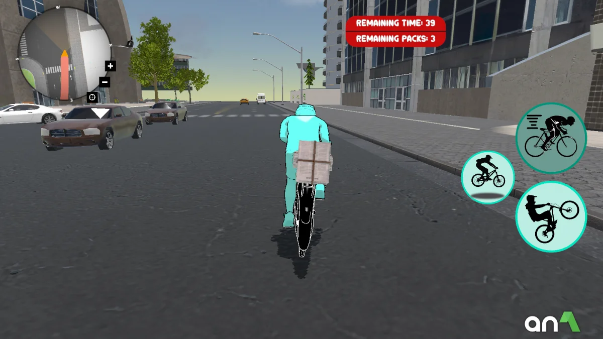 Bicycle Extreme Rider 3D Mod Apk gameplay screenshot 1