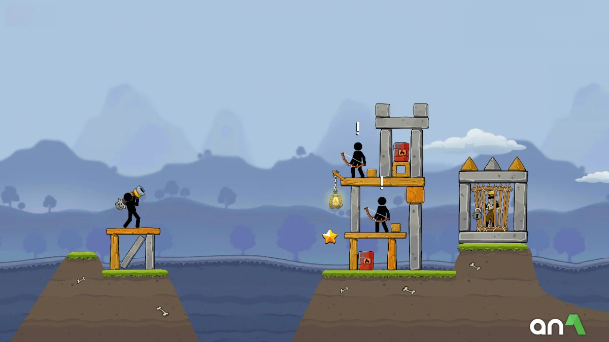 Boom Stick Mod Apk gameplay screenshot 1