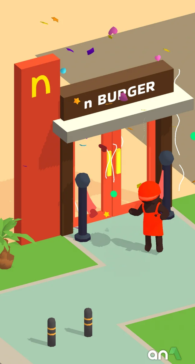Burger Please! Mod Apk gameplay screenshot 1