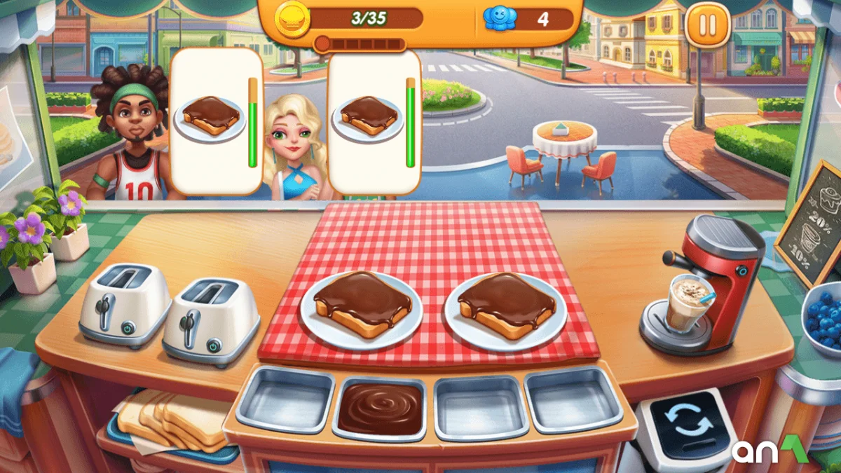 Cooking City Mod Apk gameplay screenshot 2