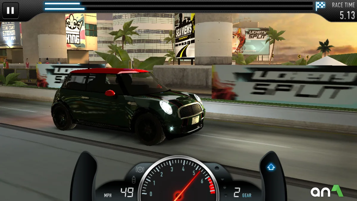 CSR Racing Mod Apk gameplay screenshot 1