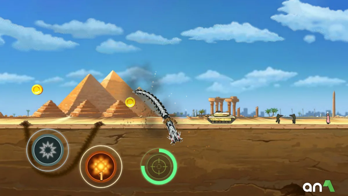 Death Worm Mod Apk gameplay screenshot 2