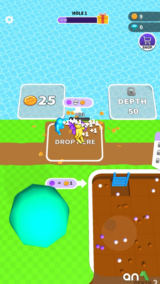 Dig Deep Mod Apk gameplay screenshot 2