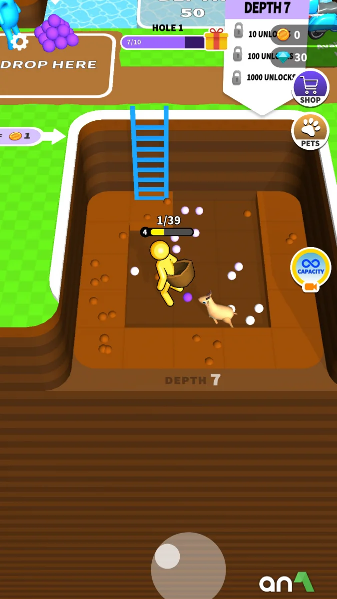 Dig Deep Mod Apk gameplay screenshot 6