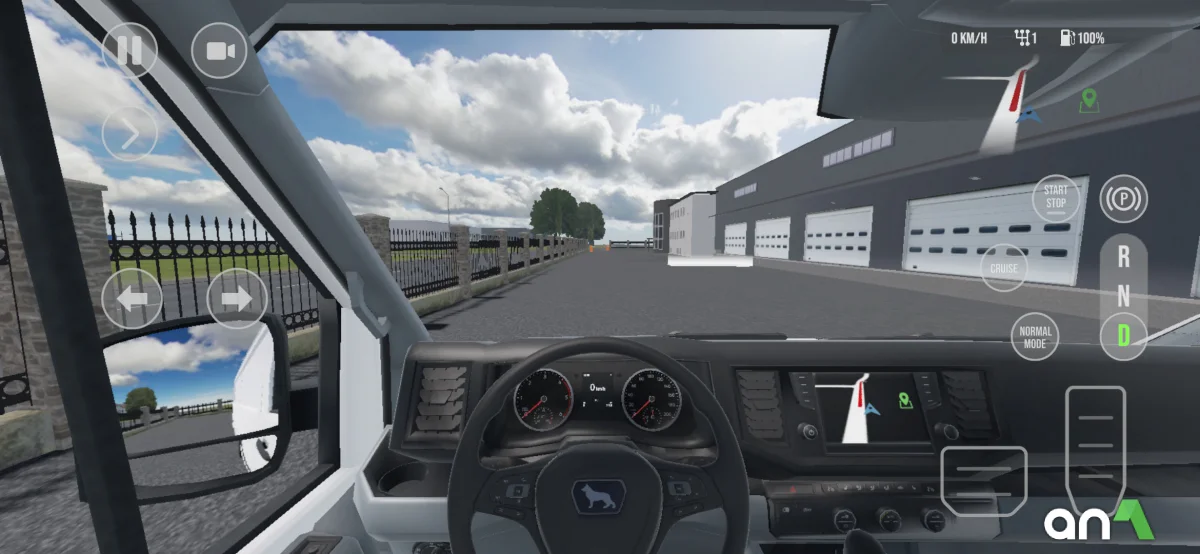 Drive Real Truck Simulator Mod Apk gameplay screenshot 1