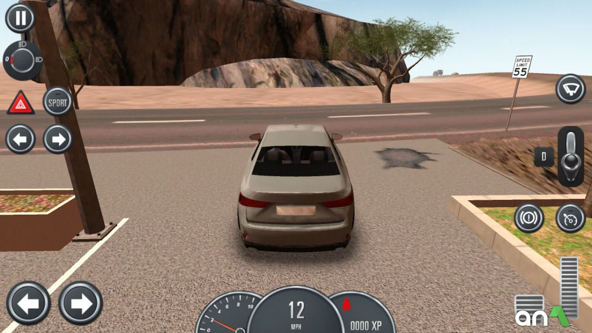 Driving School 2016 Mod Apk gameplay screenshot 2