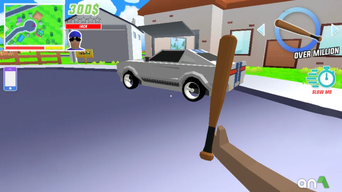 Dude Theft Wars Mod Apk gameplay screenshot 2