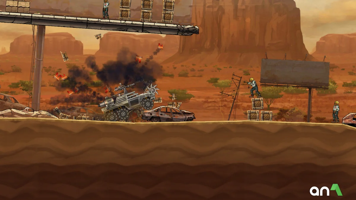 Earn to Die Rogue Mod Apk gameplay screenshot 4