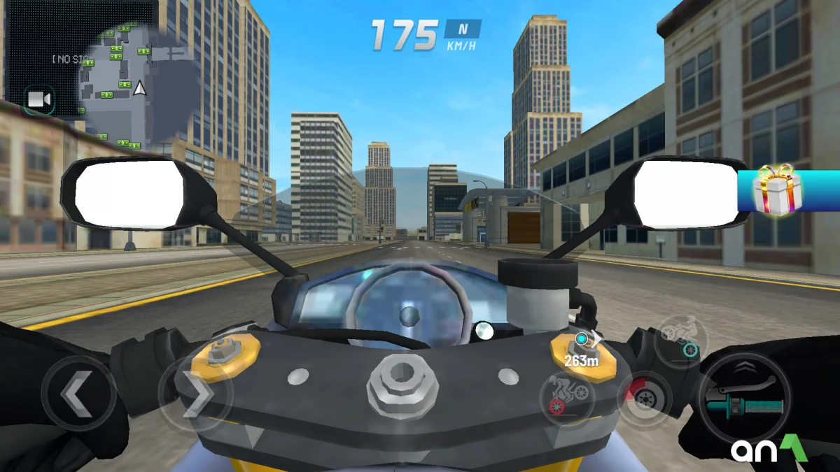 Extreme Motorcycle Simulator Mod Apk gameplay screenshot 1