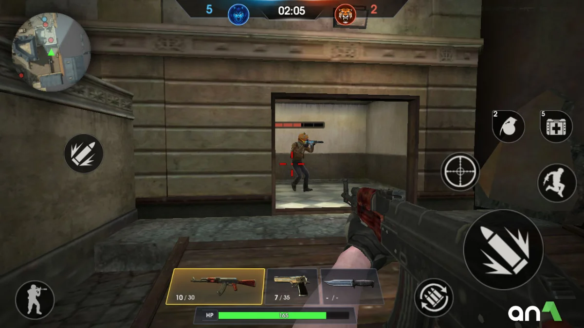 FPS Online Strike Mod Apk gameplay screenshot 1