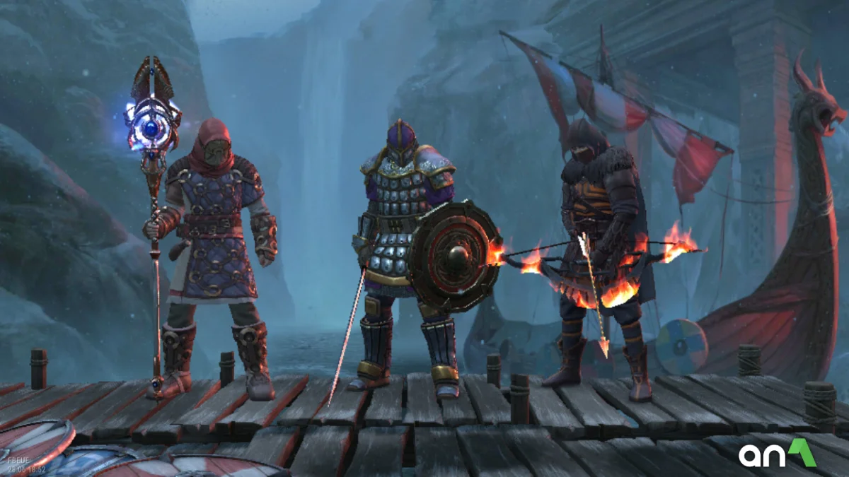 Frostborn Mod Apk gameplay screenshot 1