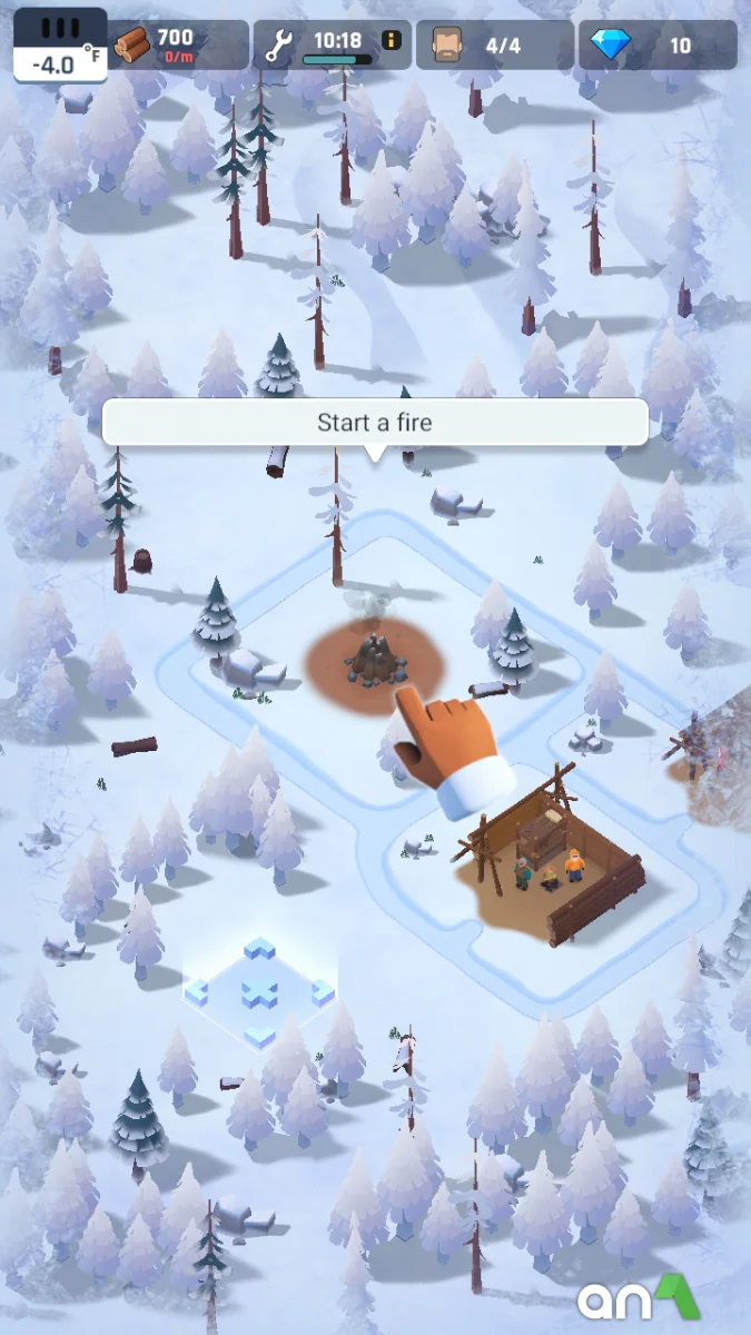 Frozen City Mod Apk gameplay screenshot 1