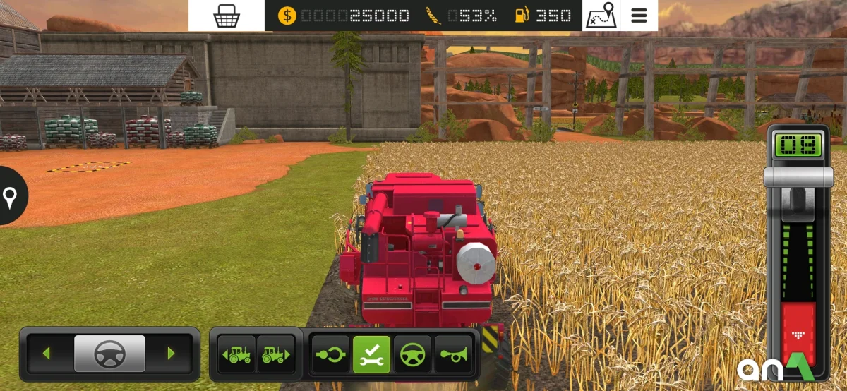 FS 18 Mod Apk gameplay screenshot 1