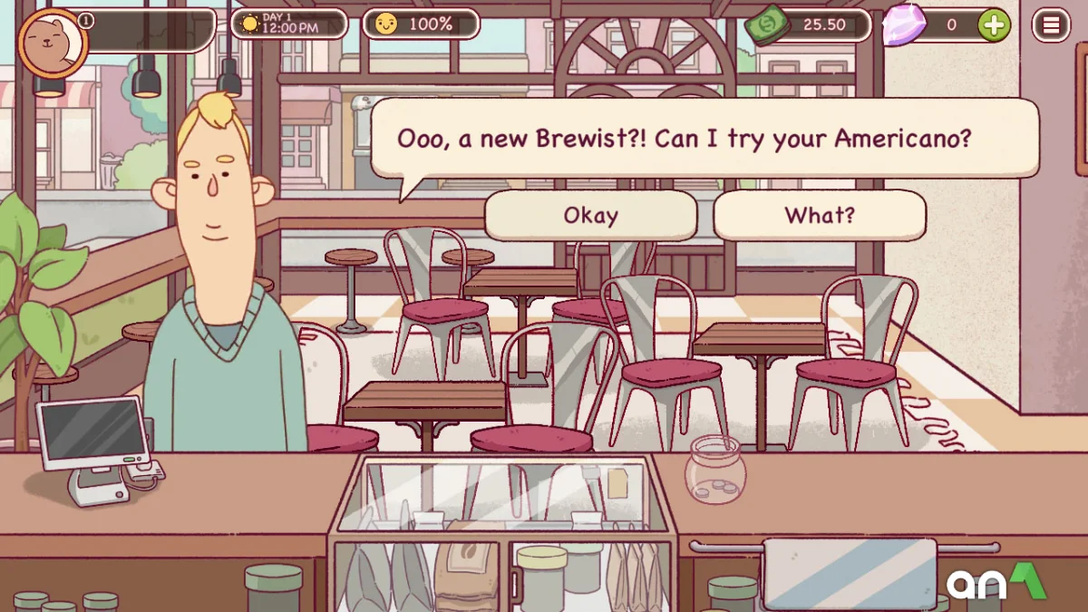 Good Coffee Great Coffee Mod Apk gameplay screenshot 1