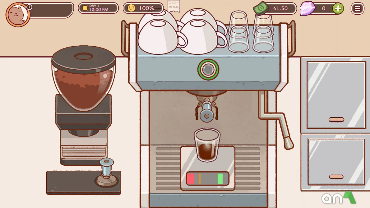 Good Coffee Great Coffee Mod Apk gameplay screenshot 2