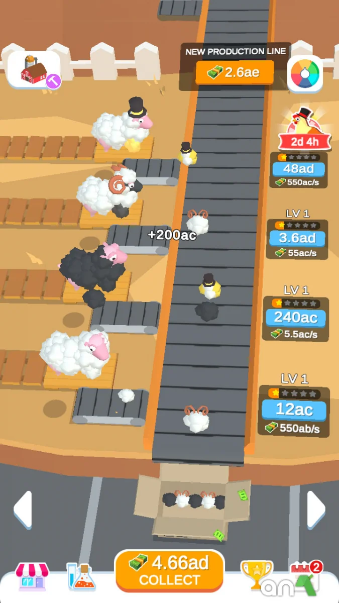 Idle Egg Factory Mod Apk gameplay screenshot 2