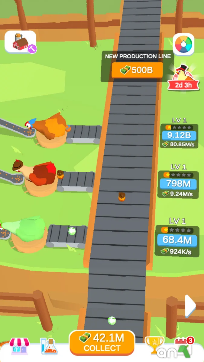 Idle Egg Factory Mod Apk gameplay screenshot 4