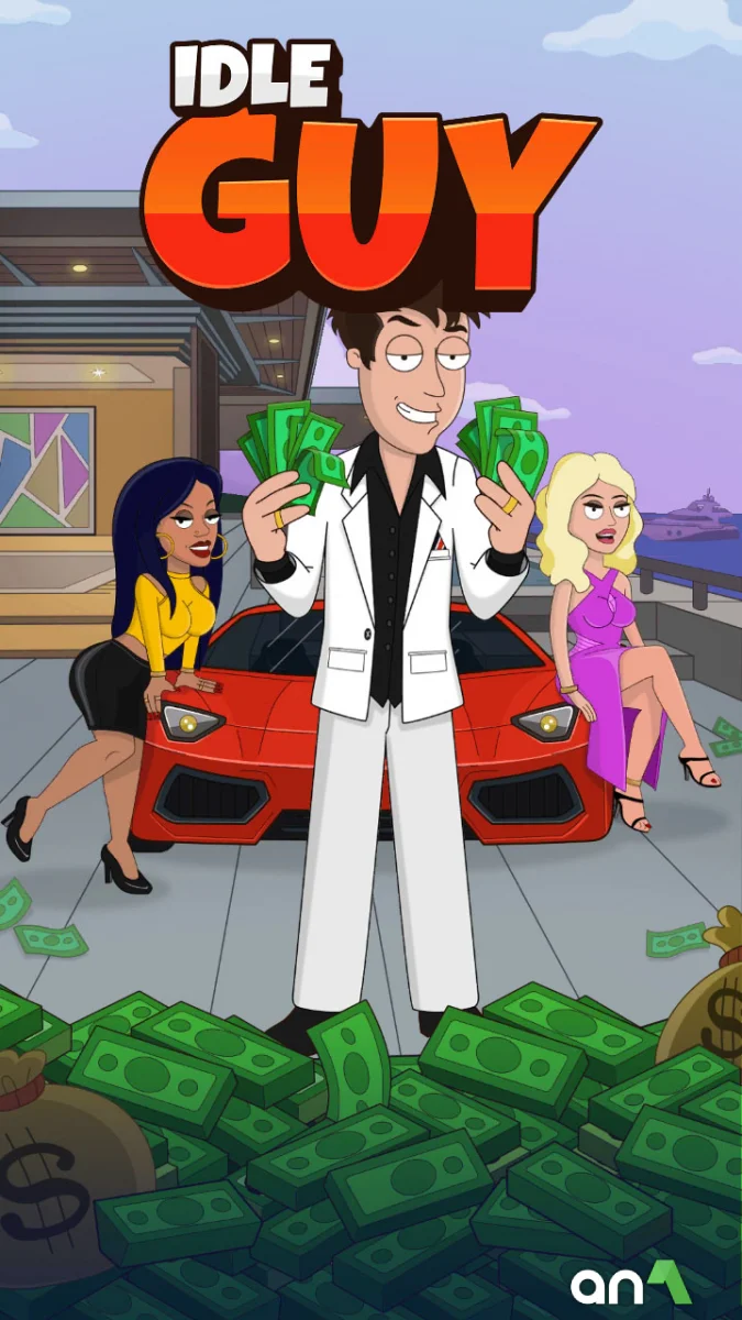 Idle Guy Mod Apk gameplay screenshot 1