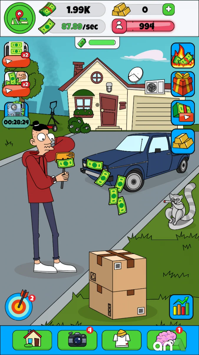 Lamar - Idle Vlogger Mod Apk gameplay screenshot 2