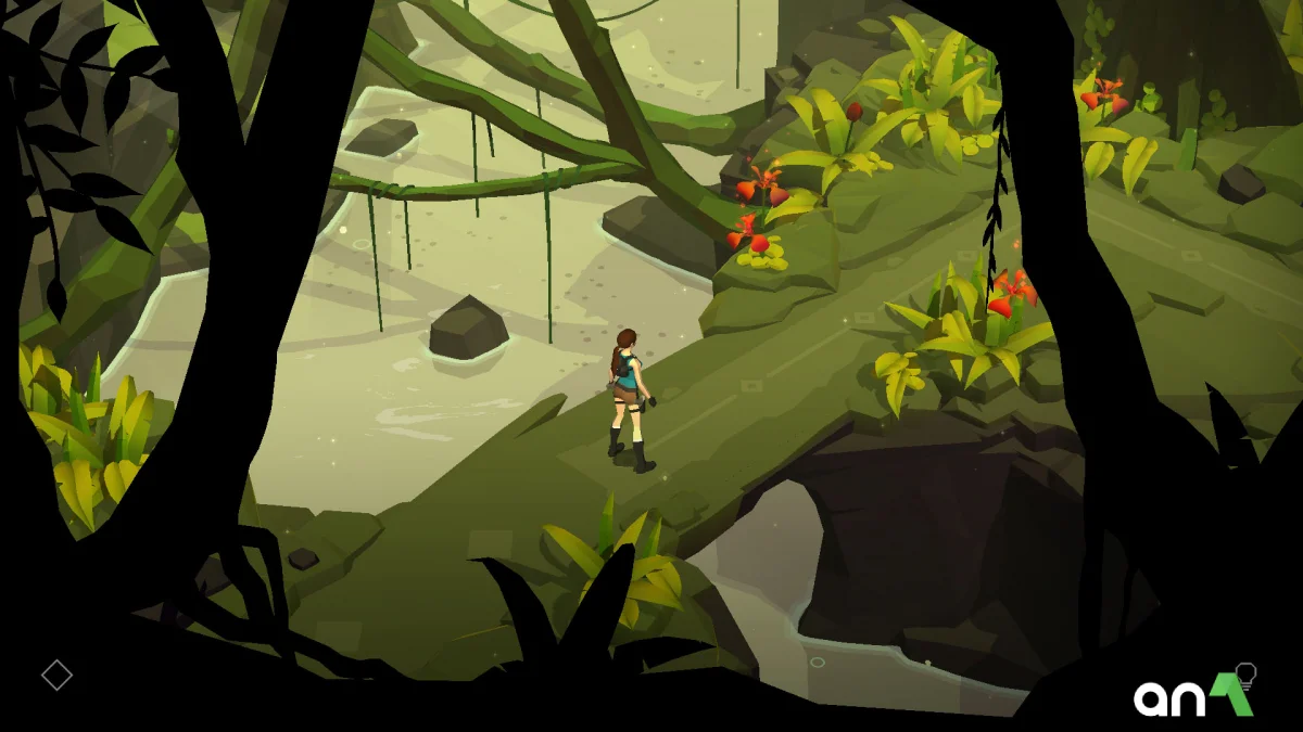 Lara Croft GO Mod Apk gameplay screenshot 1