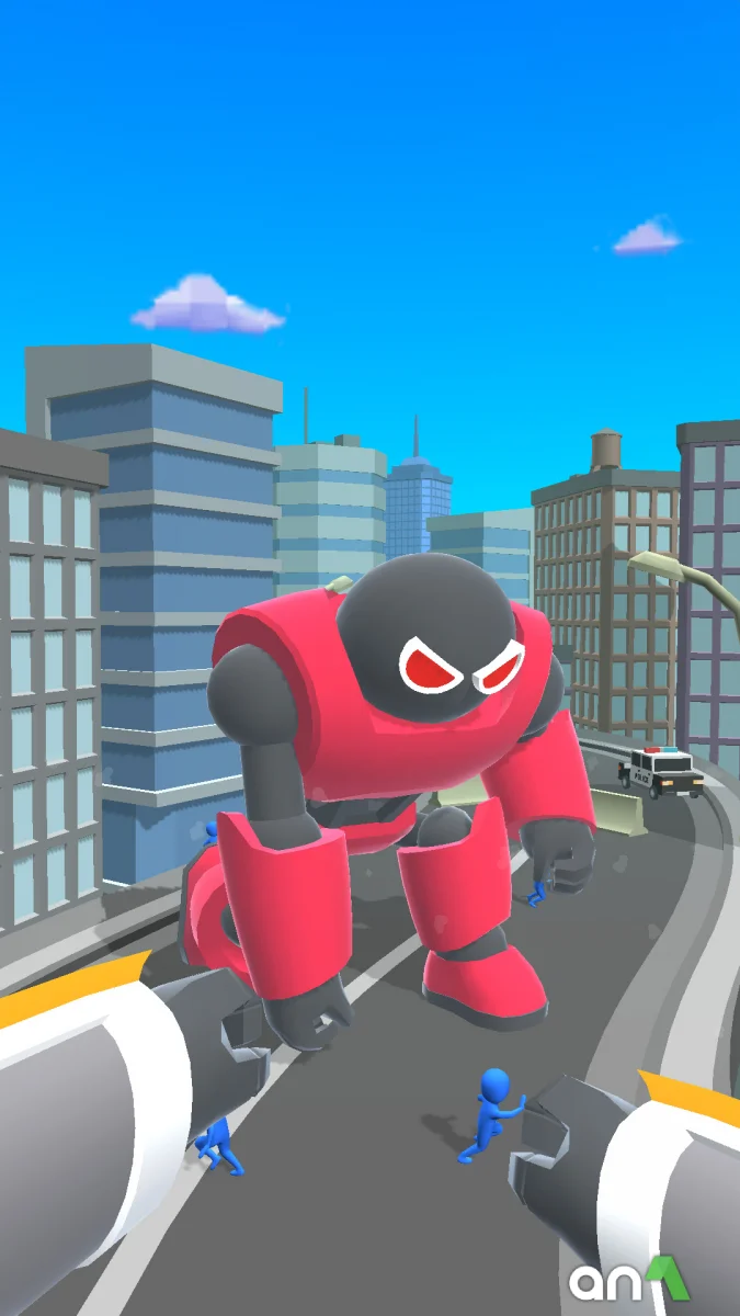 Mechangelion Mod Apk gameplay screenshot 3