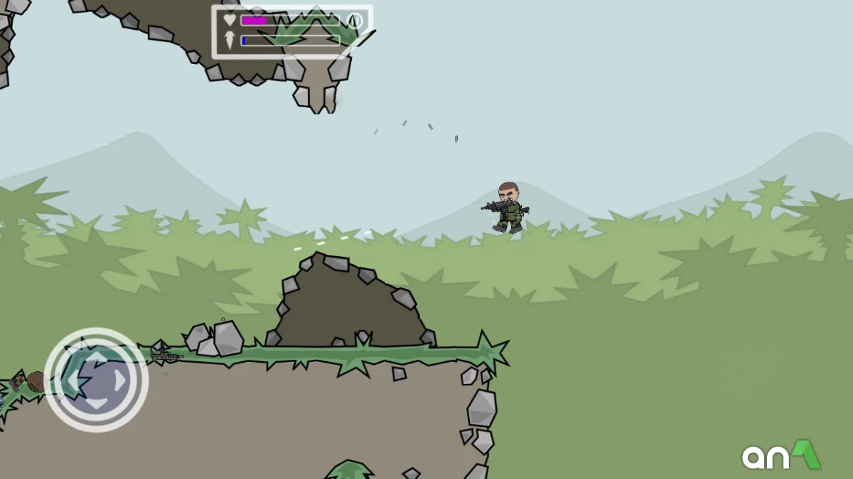 Mini Militia Mod Apk gameplay screenshot 2