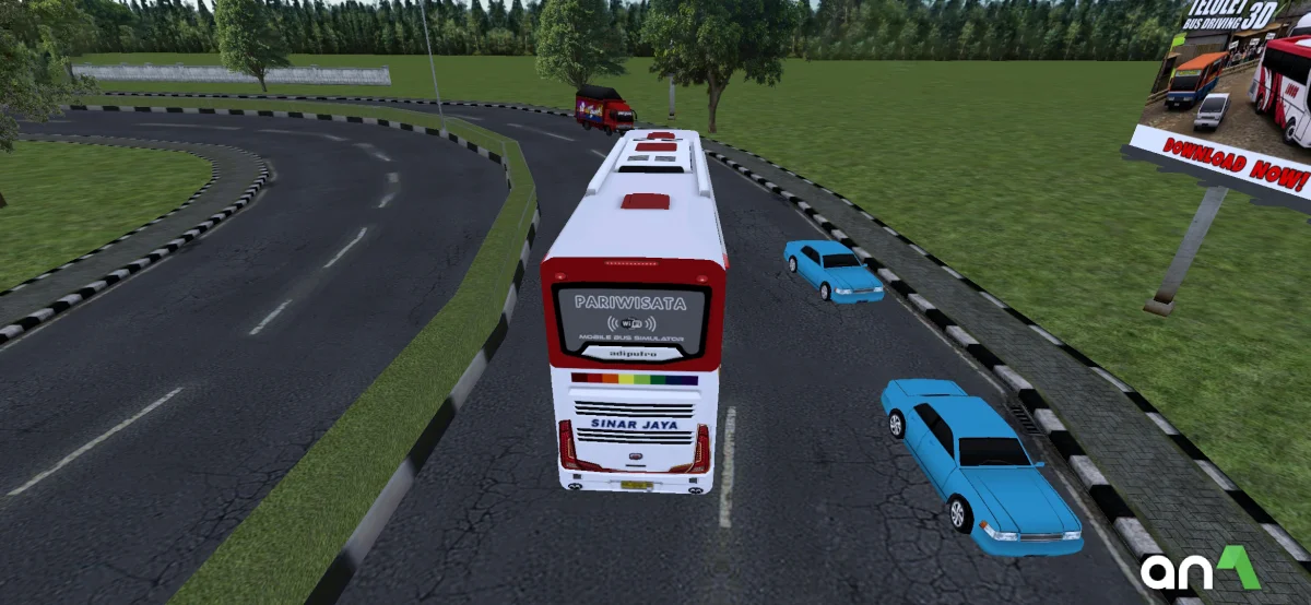 Mobile Bus Simulator Mod Apk gameplay screenshot 1