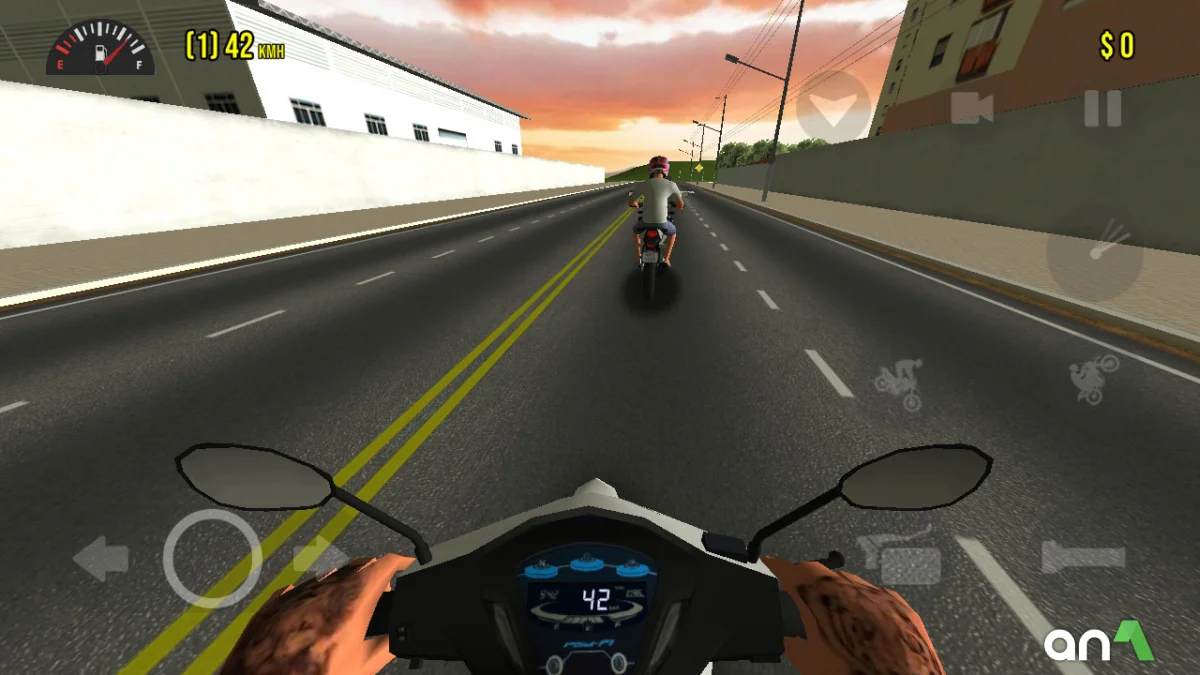 Moto Wheelie 3D Mod Apk gameplay screenshot 4