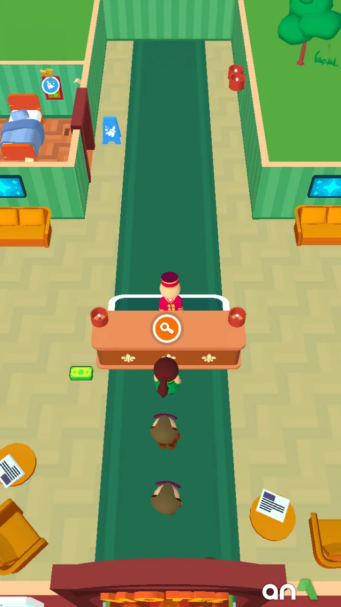 My Perfect Hotel Mod Apk gameplay screenshot 1