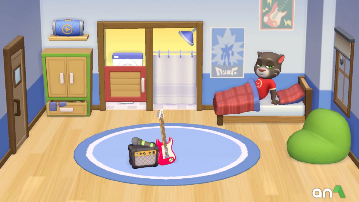 My Talking Tom Friends 2 Mod Apk gameplay screenshot 1