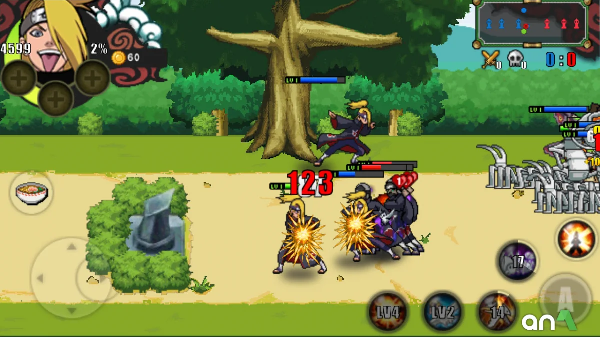 Naruto Senki Mod Apk gameplay screenshot 1