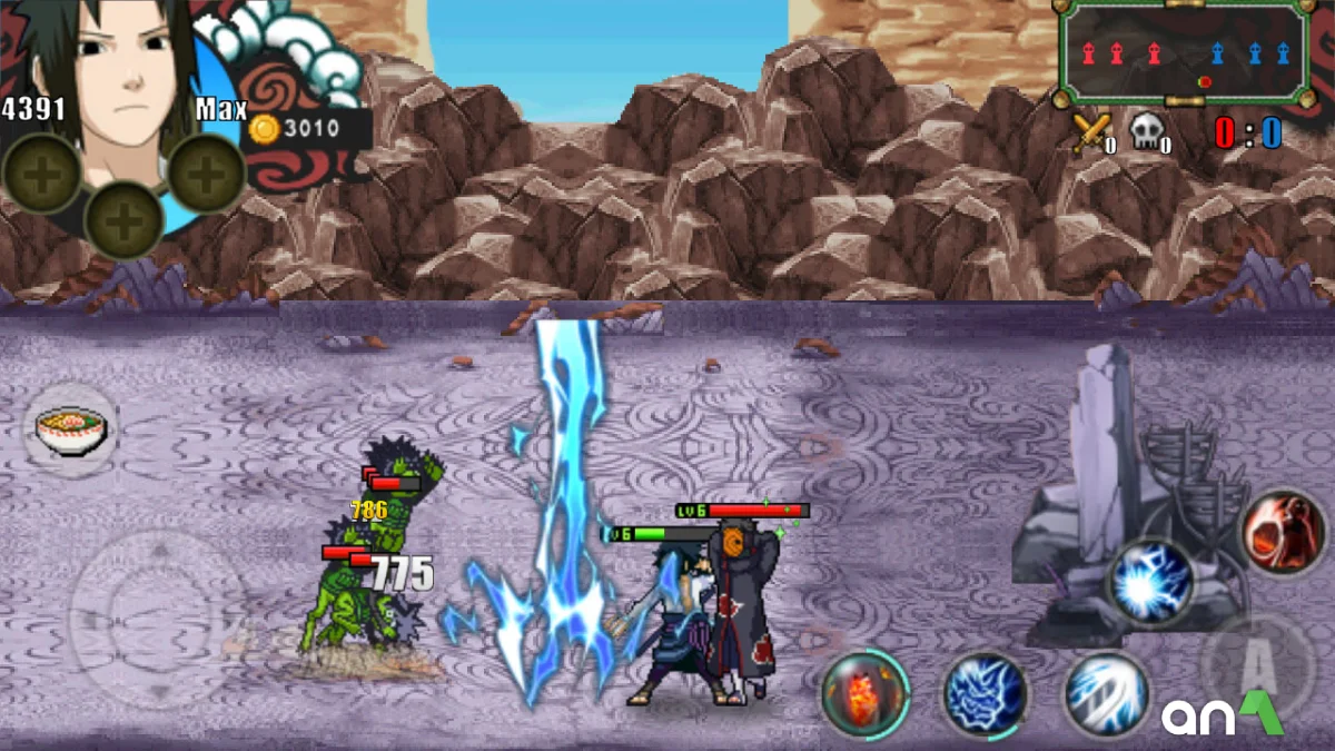 Naruto Senki Mod Apk gameplay screenshot 2