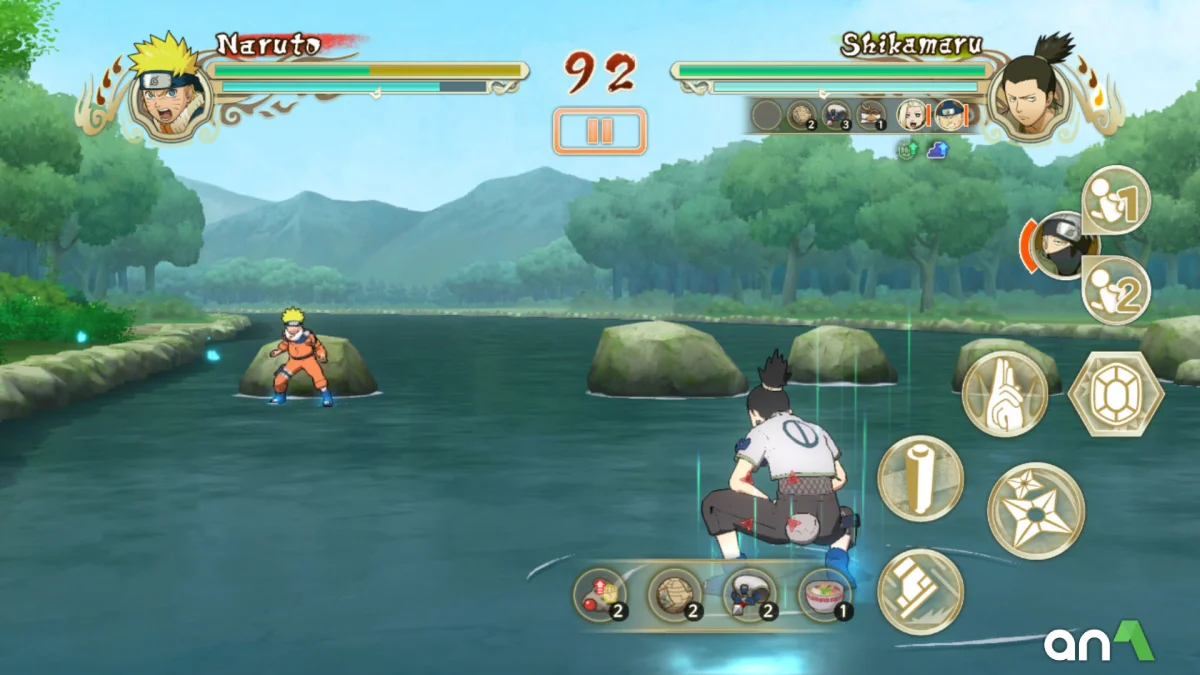 Naruto Ultimate Ninja Storm Mod Apk gameplay screenshot 2