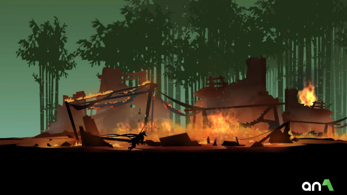 Ninja Arashi Mod Apk gameplay screenshot 1