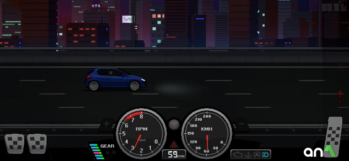 Pixel Car Racer Mod Apk gameplay screenshot 3