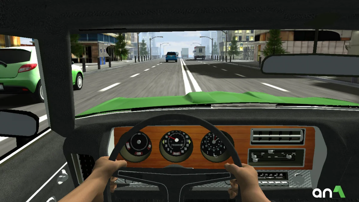 Racing in Car 2 Mod Apk gameplay screenshot 3