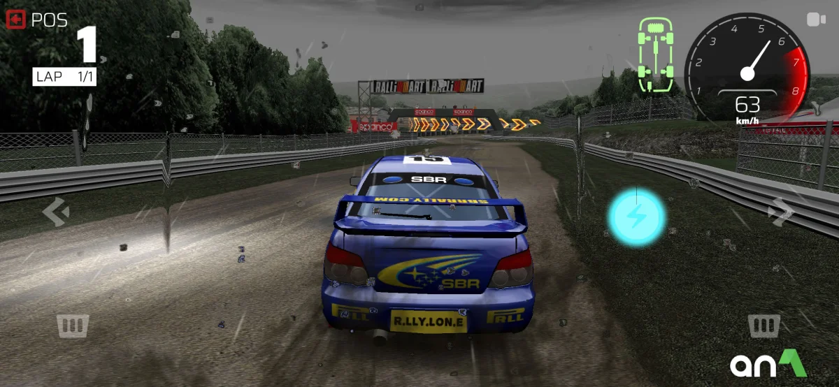 Rally One Mod Apk gameplay screenshot 1