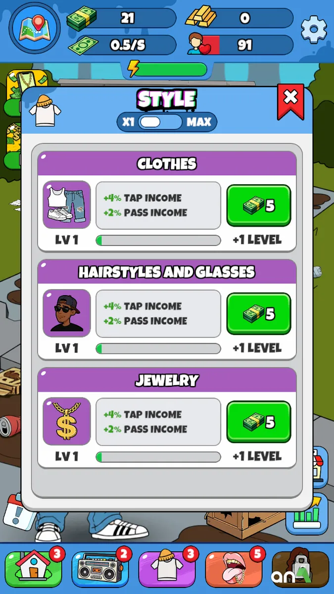 Rap Star Mod Apk gameplay screenshot 5