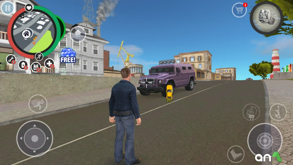 Rio Crime City Mod Apk gameplay screenshot 2