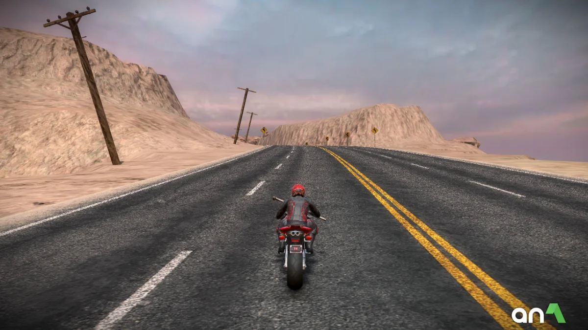 Road Redemption Mod Apk gameplay screenshot 1
