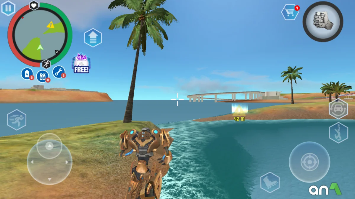 Robot Shark Mod Apk gameplay screenshot 3