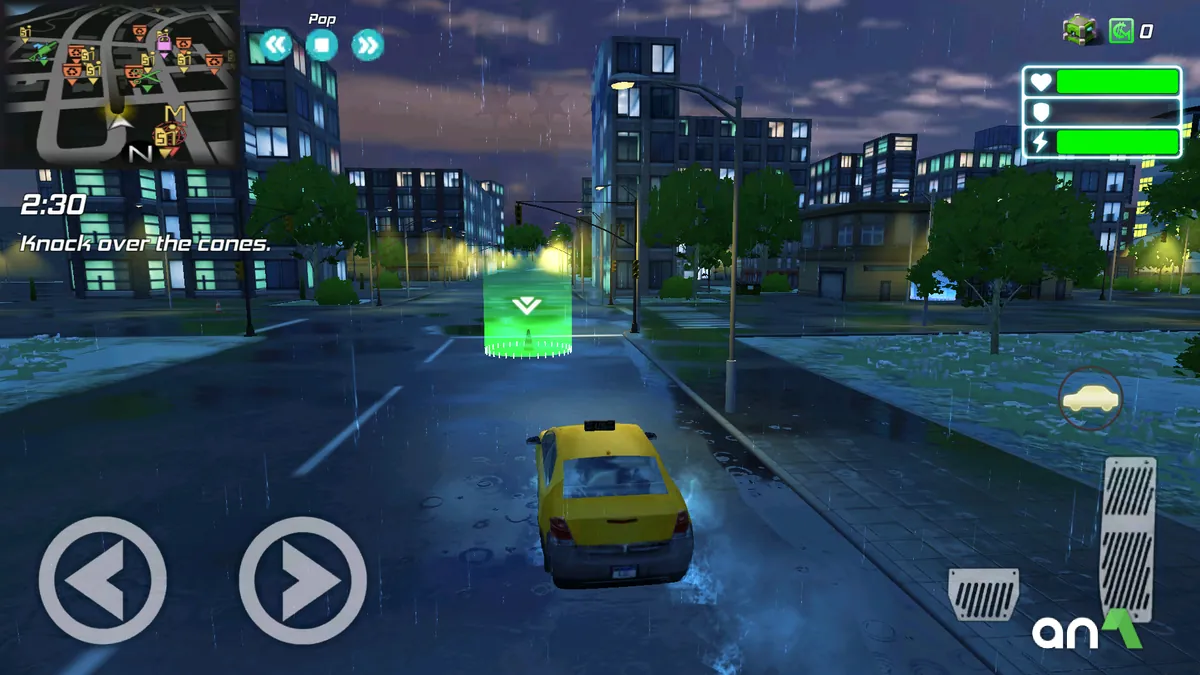 Rope Frog Ninja Hero Car Vegas Mod Apk gameplay screenshot 3