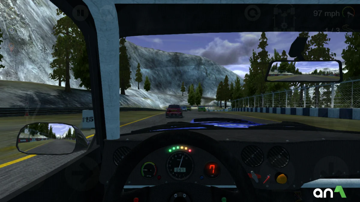 Rush Rally 2 Mod Apk gameplay screenshot 2
