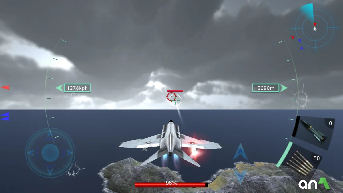 Sky Fighters 3D Mod Apk gameplay screenshot 2